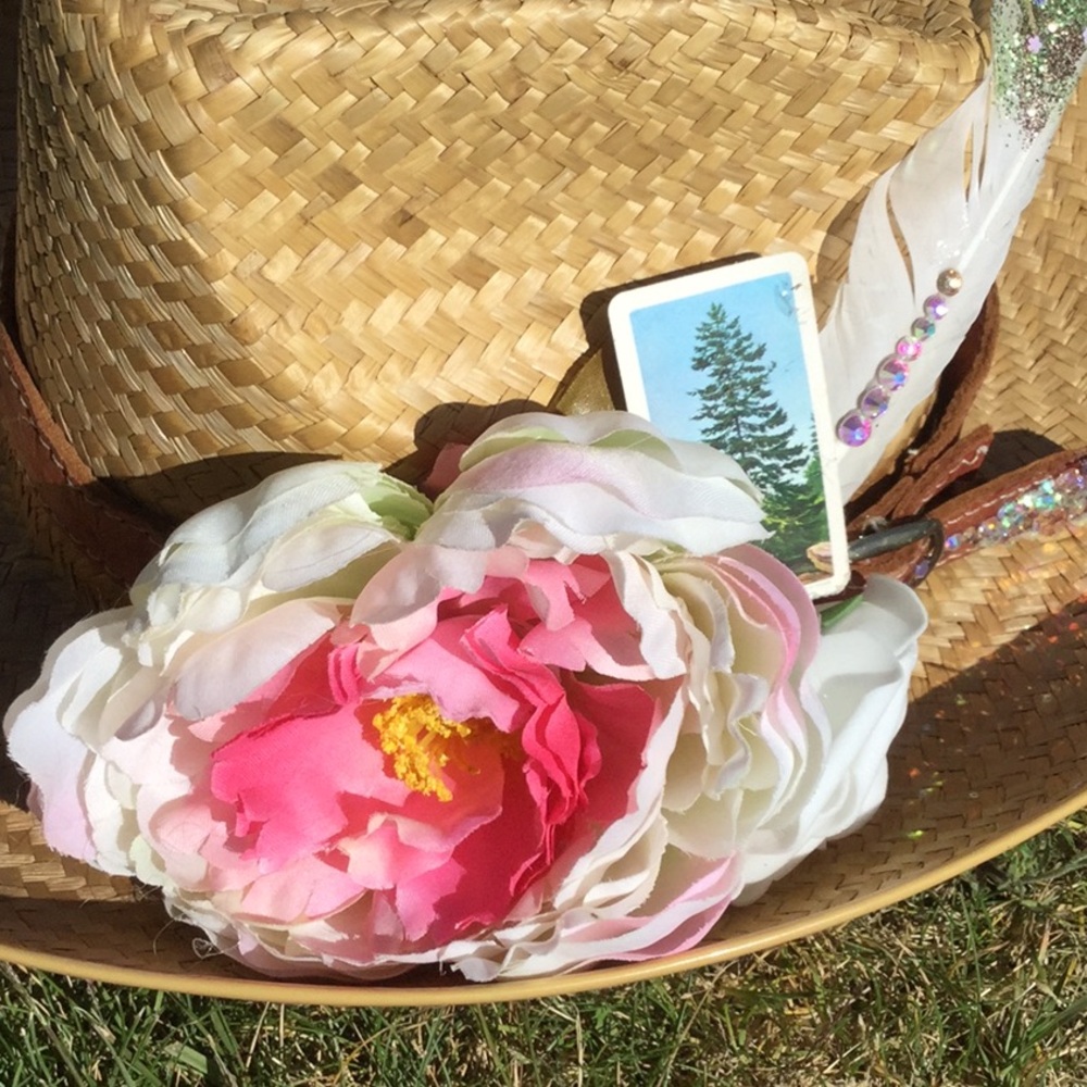 OOAK artisan western hat band cowgirl festival rodeo Coachella boho chic market - Picture 9 of 12